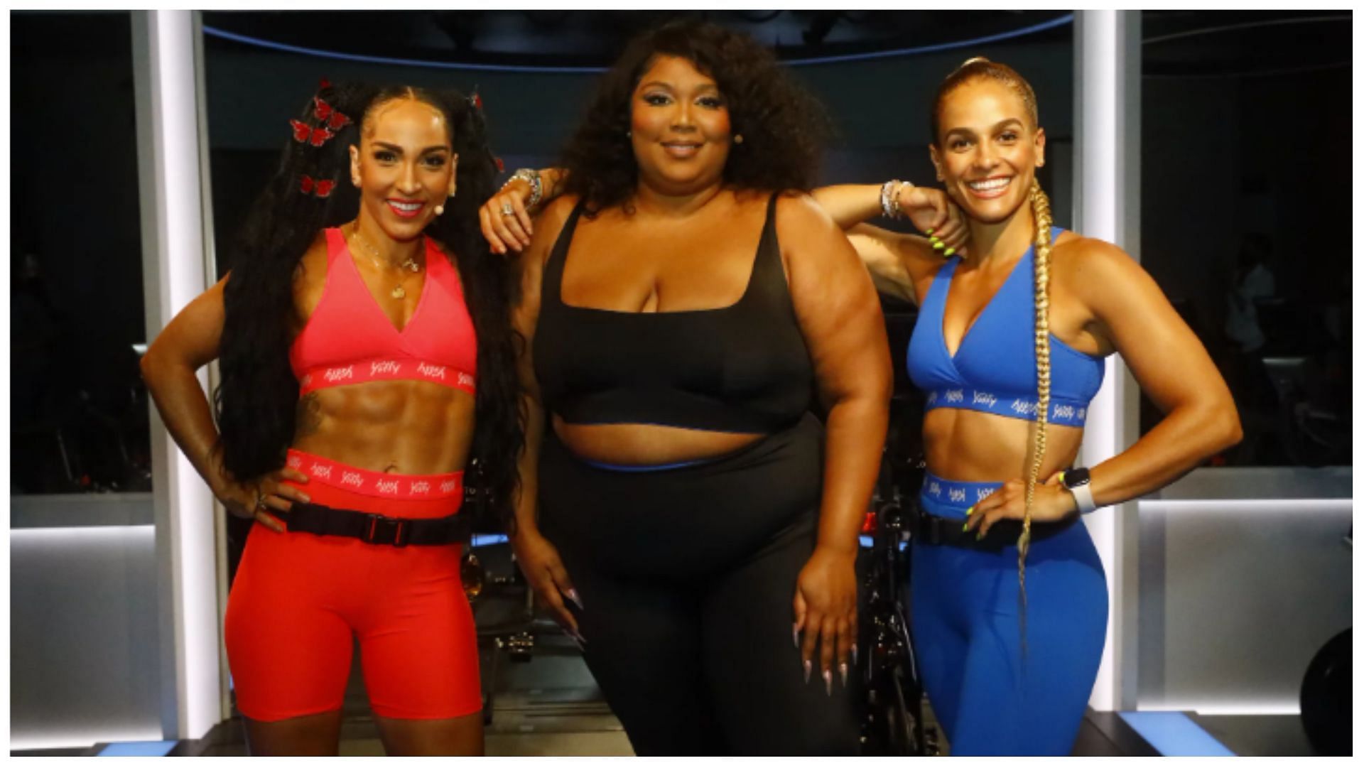 Lizzo crashed a live Peloton class in NewYork to celebrate her new album &quot;Special&quot; (image via Peloton)