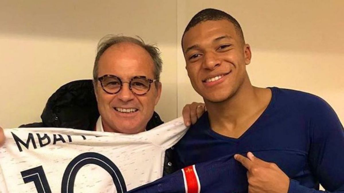Kylian Mbappe with Luis Campos, a figure who Mbappe highly respects.