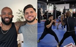 Former rivals Demetrious Johnson and Henry Cejudo review tape, train together