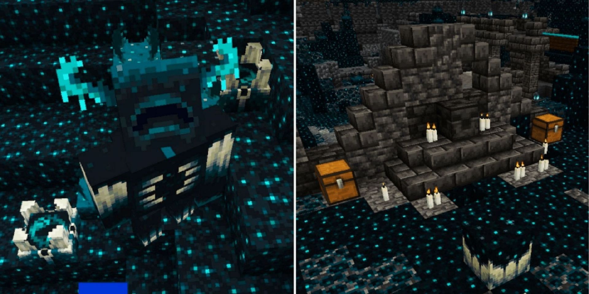 Dangers abound from the beginning in this seed (Image via Mojang)