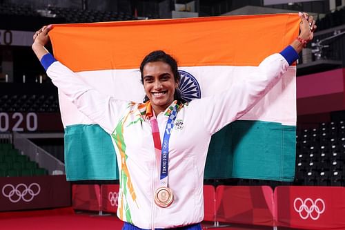 PV Sindhu will be India's flag bearer at CWG 2022. (PC: Getty Images)