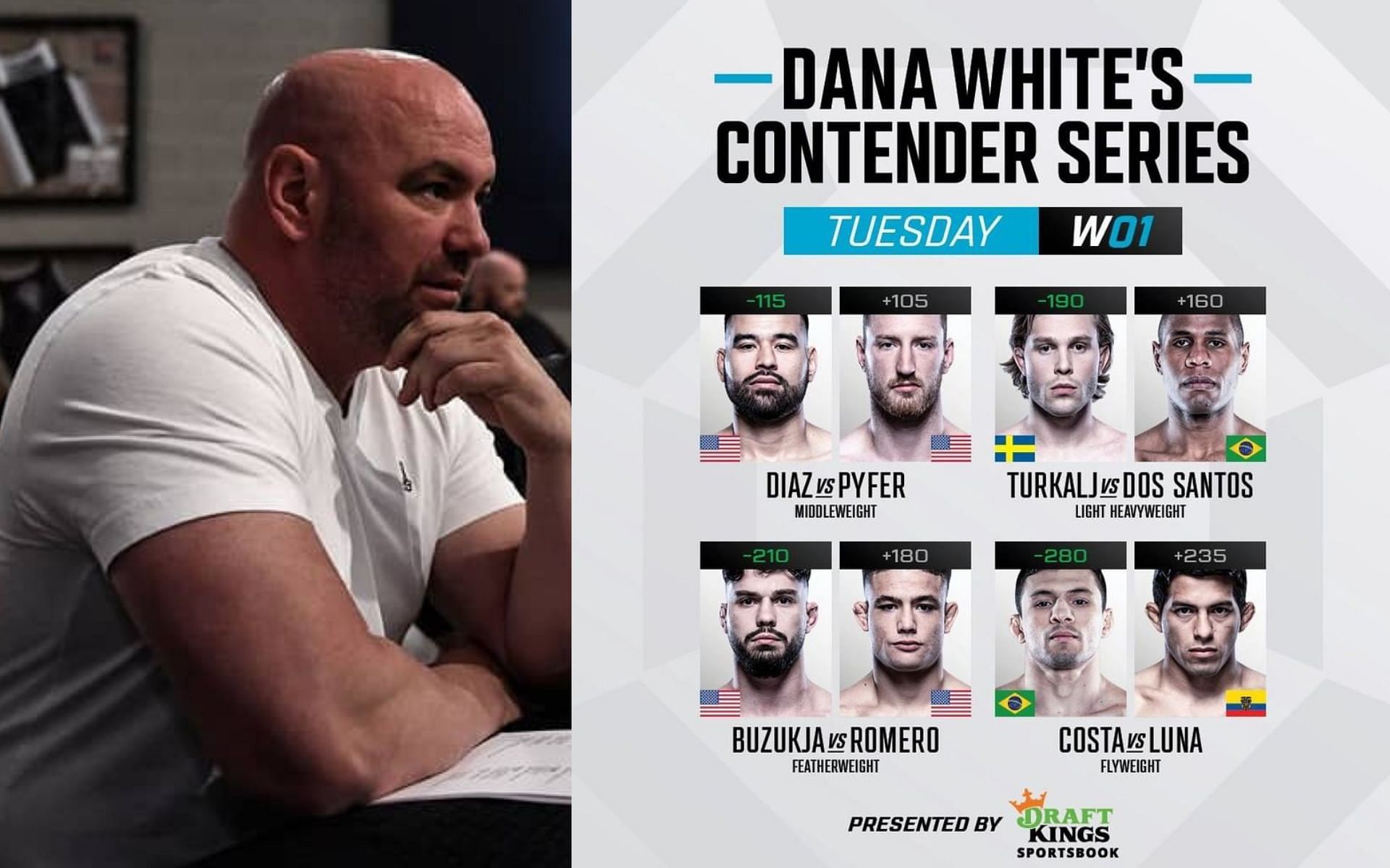 free stream dana white contender series