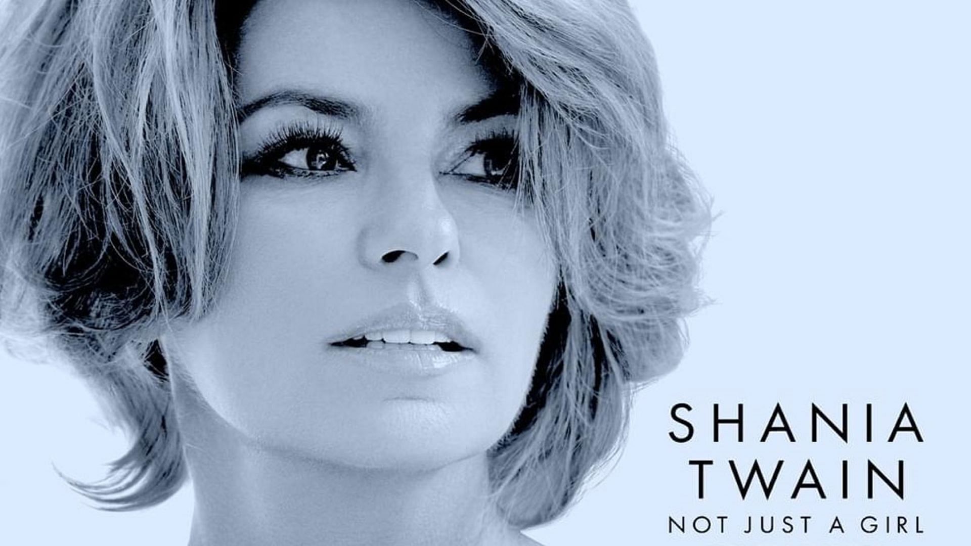 The poster for Shania Twain: Not Just a Girl (Image via Netflix)