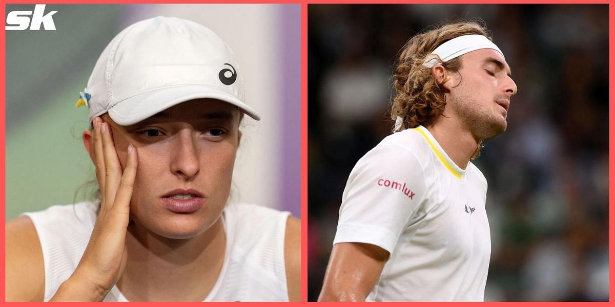 Iga Swiatek and Stefanos Tsitsipas were eliminated on Day 6 of the Wimbledon Championships