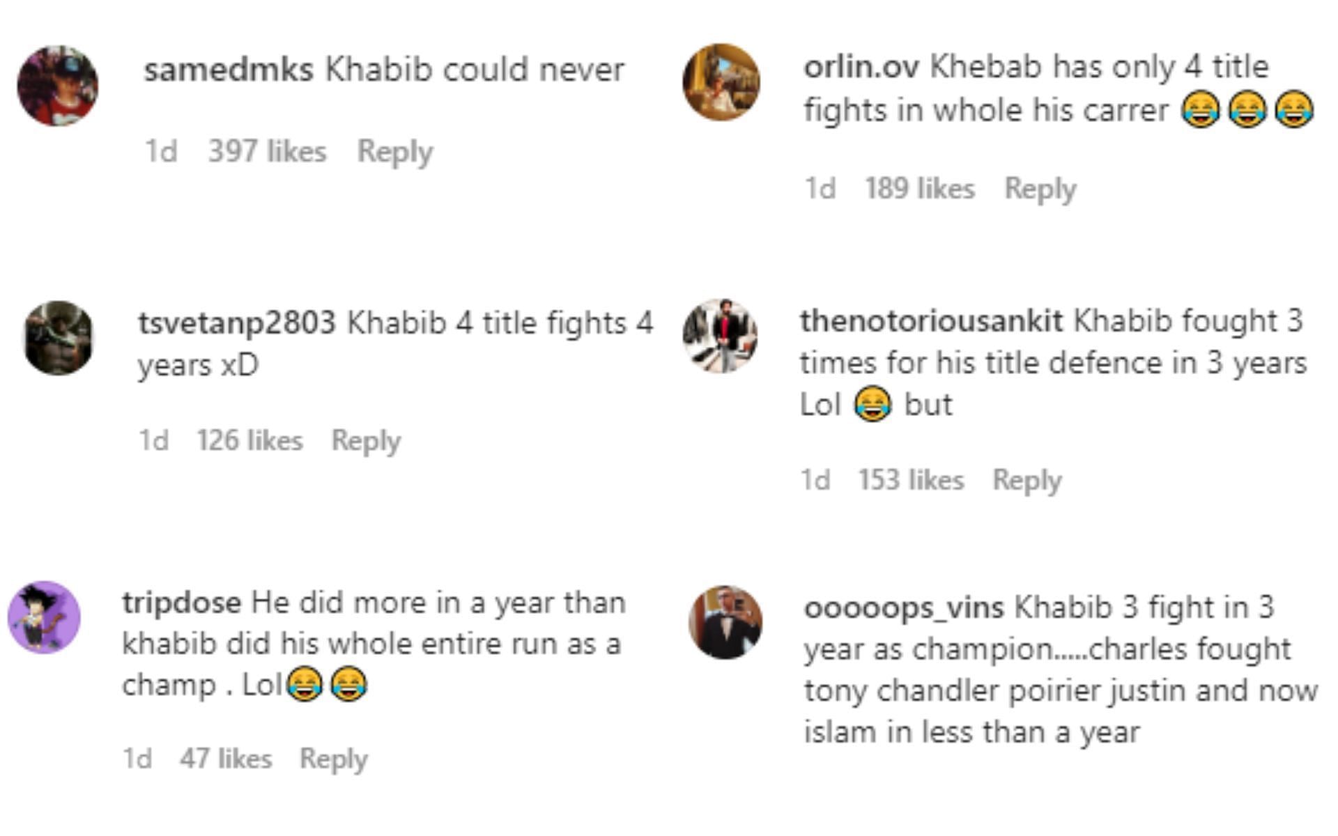 comments via @combatalk on Instagram