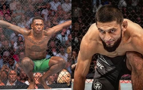 Israel Adesanya (left), Khamzat Chimaev (right) [Images courtesy: @ufc and @khamzat_chimaev via Instagram]