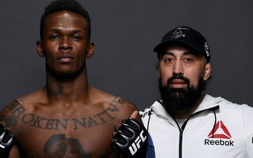 Israel Adesanya (left), Eugene Bareman (right) [Image courtesy of mmanews.com]