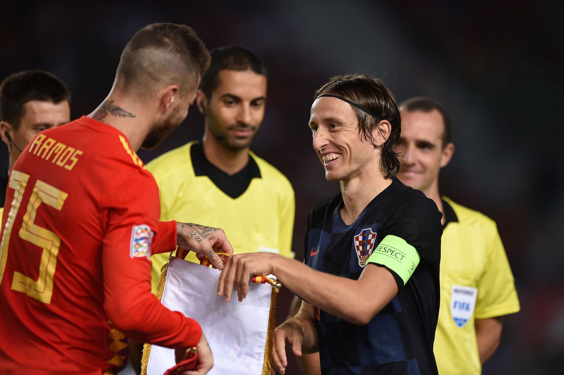 Luka Modric (right) and Sergio Ramos enjoyed a cordial relationship at the Santiago Bernabeu.
