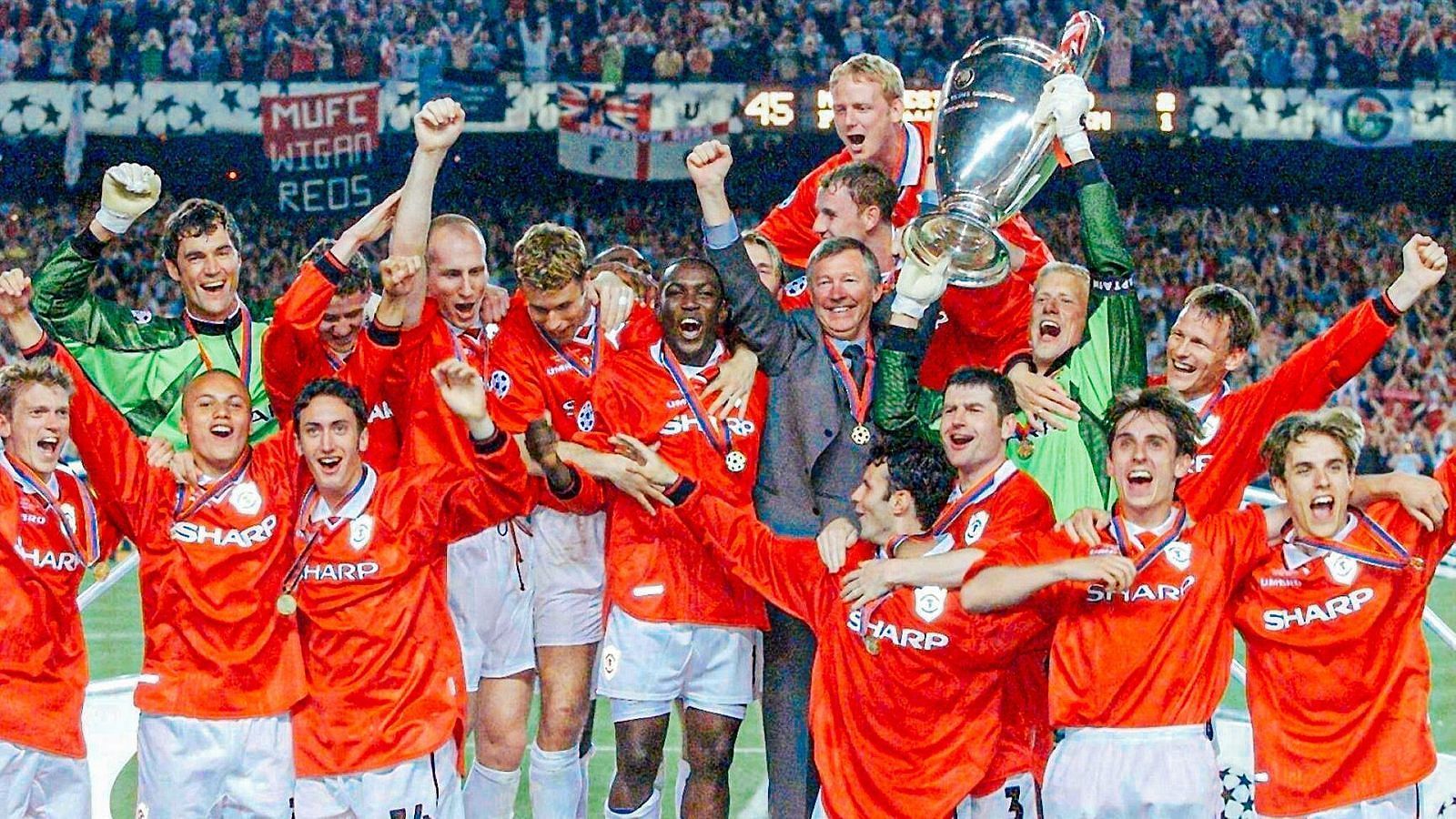 Manchester United won the treble in 1999