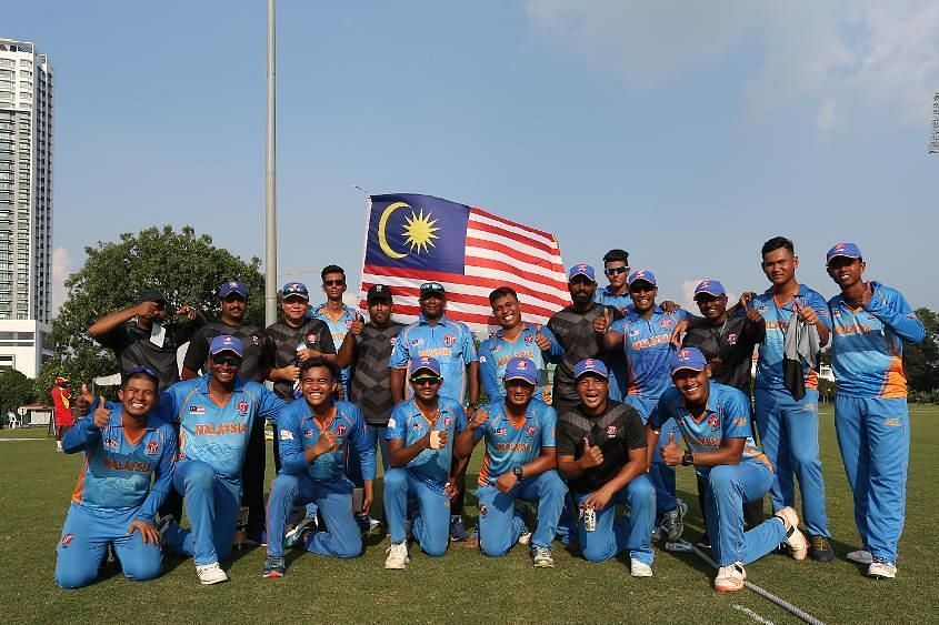 The Malaysian national cricket team - PC: ICC