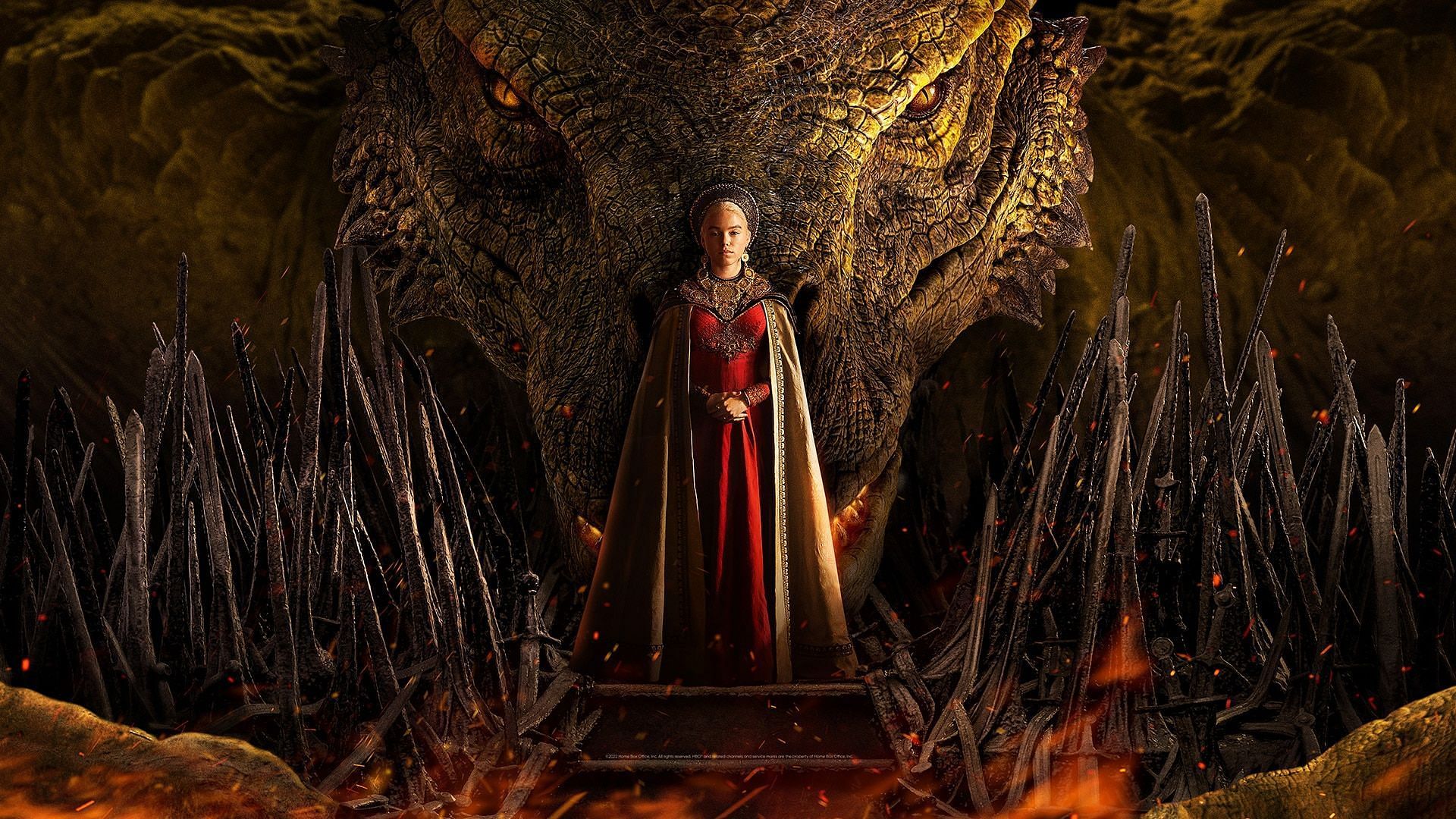 A poster for House of the Dragon (Image via HBO Max)