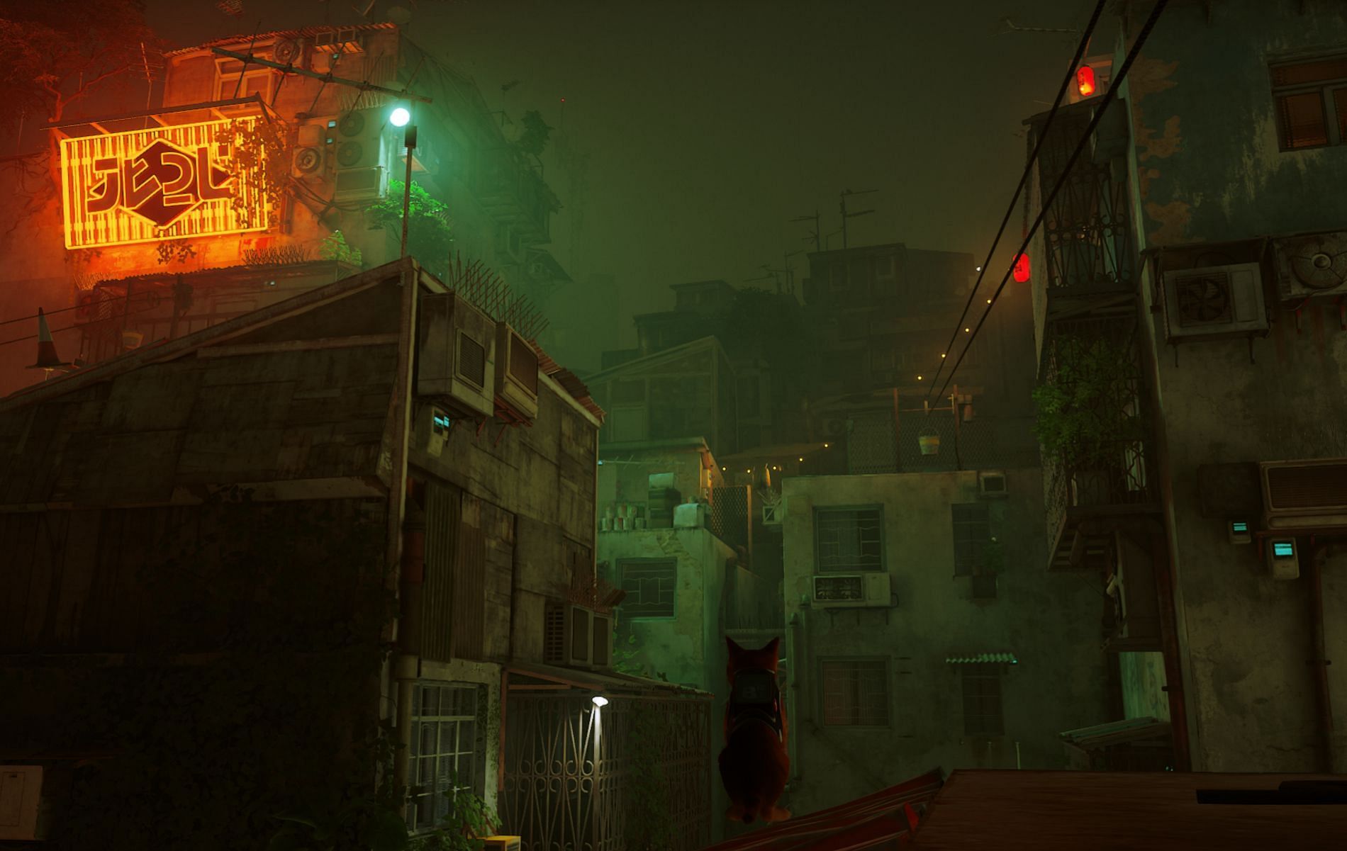 The world of the cyberpunk cat game (Image via BlueTwelve Studio)