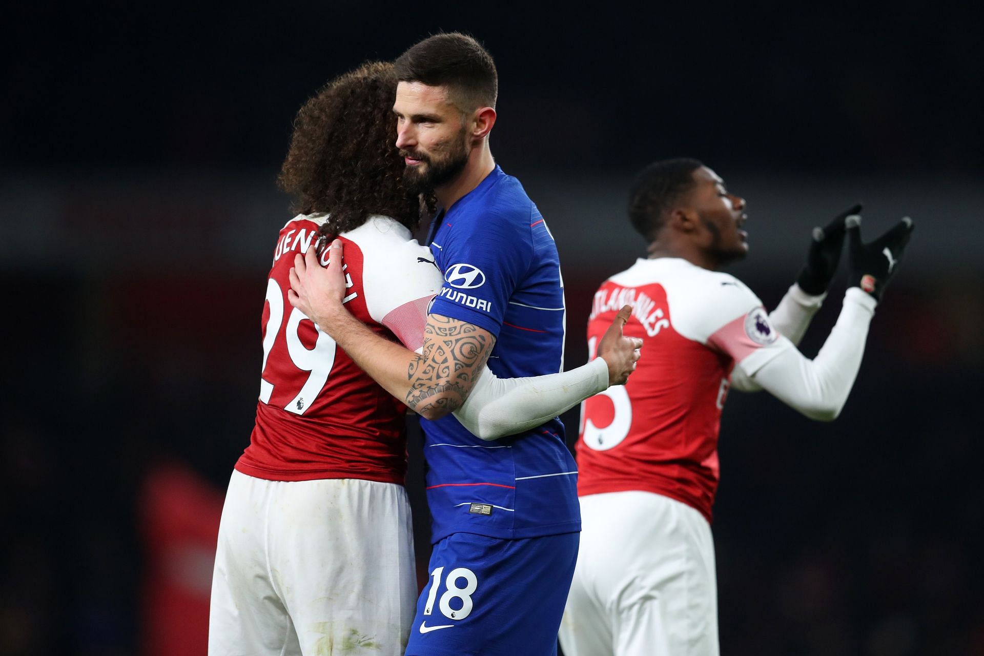 Giroud won nine trophies in total with both the Blues and the Gunners