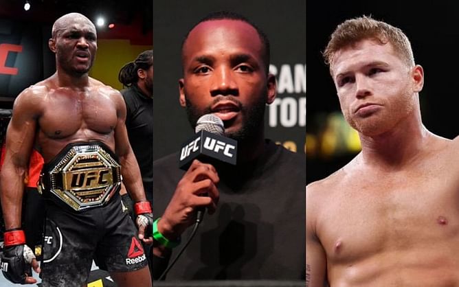 Leon Edwards tells Kamaru Usman he can't beat Canelo Alvarez, friendly altercation follows