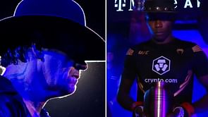 The Undertaker reacts to UFC Champion entering to his theme