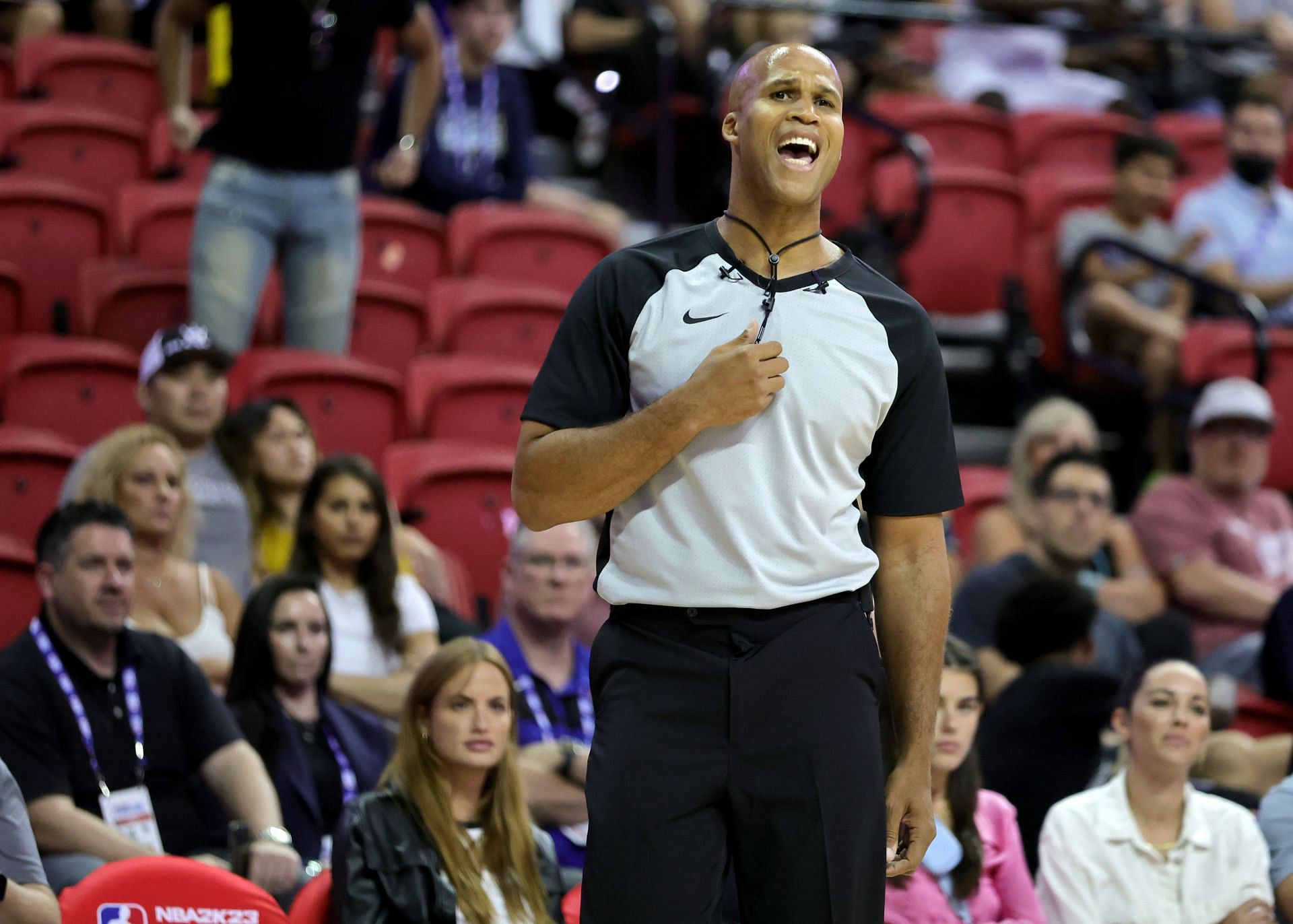 Richard Jefferson refereed the last Knicks - Trail Blazers game (Image via Getty Images)
