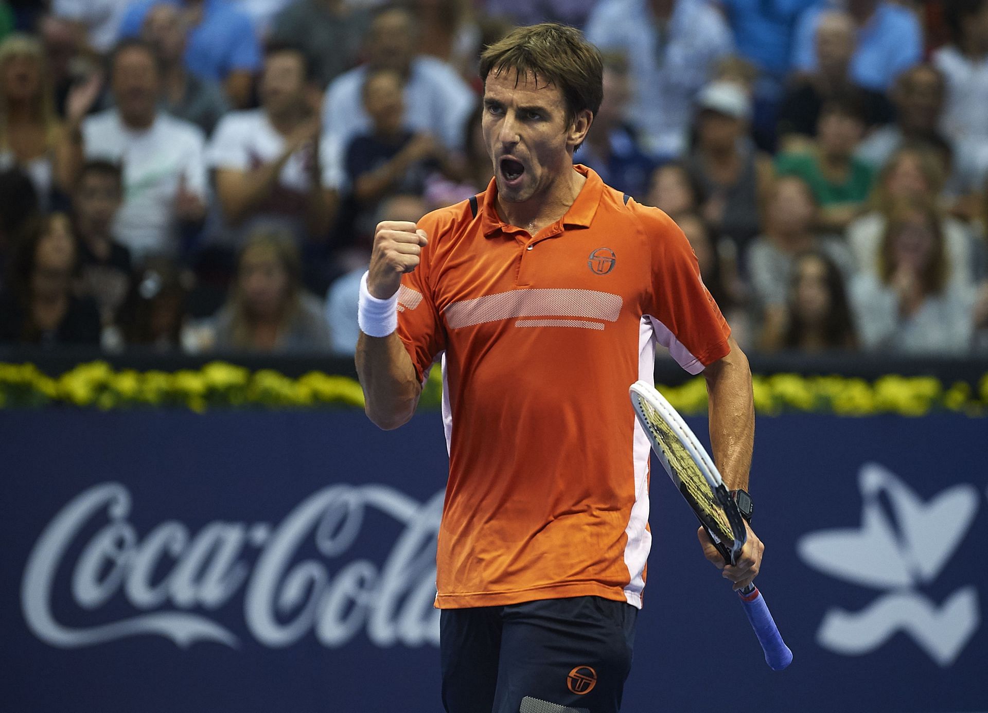 Robredo at the ATP 500 World Tour Valencia Open in October 2014 in Valencia, Spain.