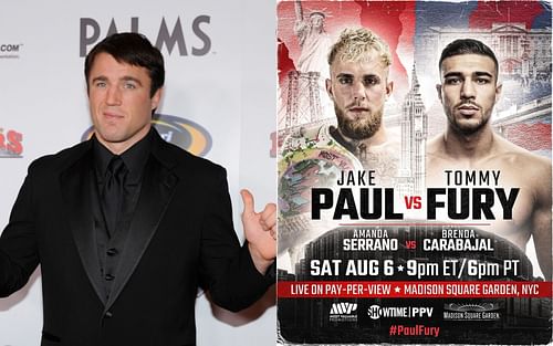 Chael Sonnen (L), Jake Paul vs. Tommy Fury (R) [Image via @tommyfury on Instagram]