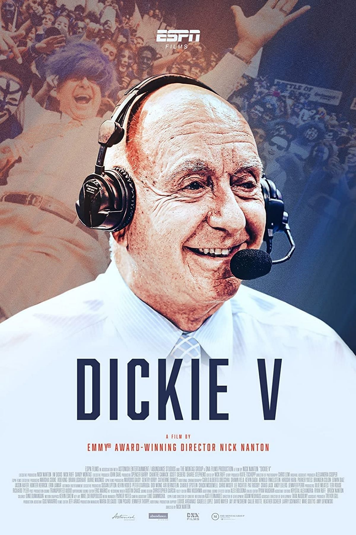 A promotional poster Dickie V, which is one of the highly anticipated documentaries releasing this week (Image via ESPN)