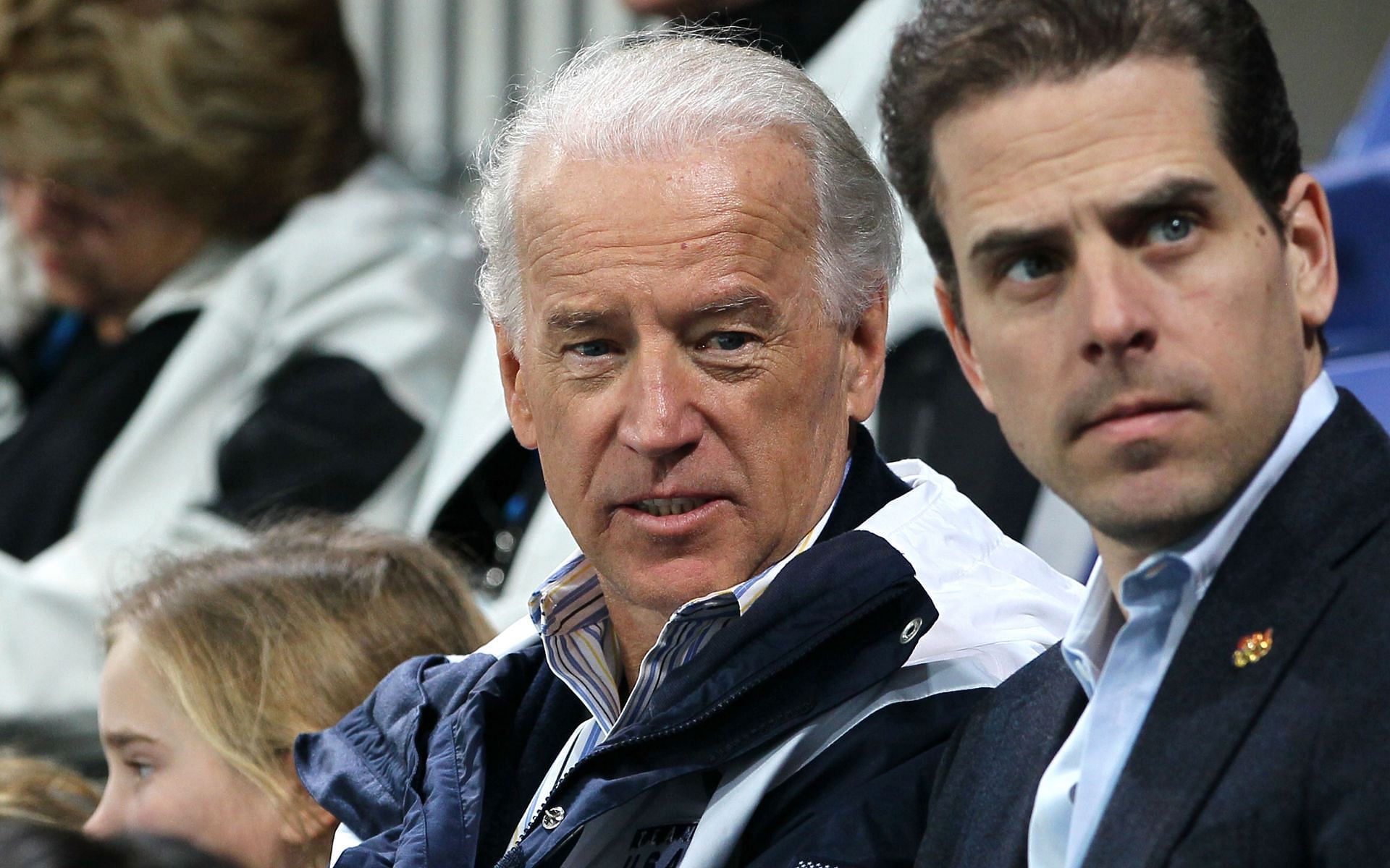 Joe Biden (left), Hunter Biden (right)