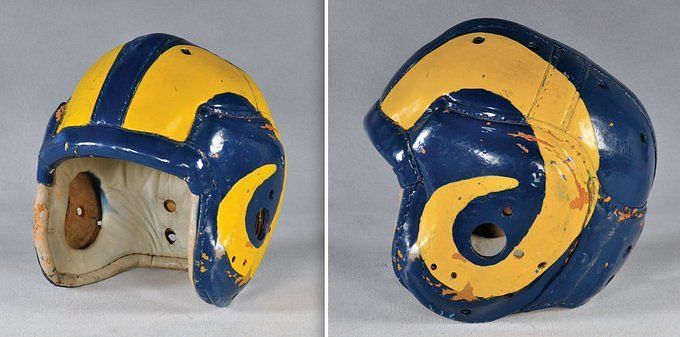 Rams Rewind on Twitter: You likely know that former Rams fullback Fred  Gehrke created the first logo on an NFL helmet when he painted the iconic  Rams horns on one in 1947.