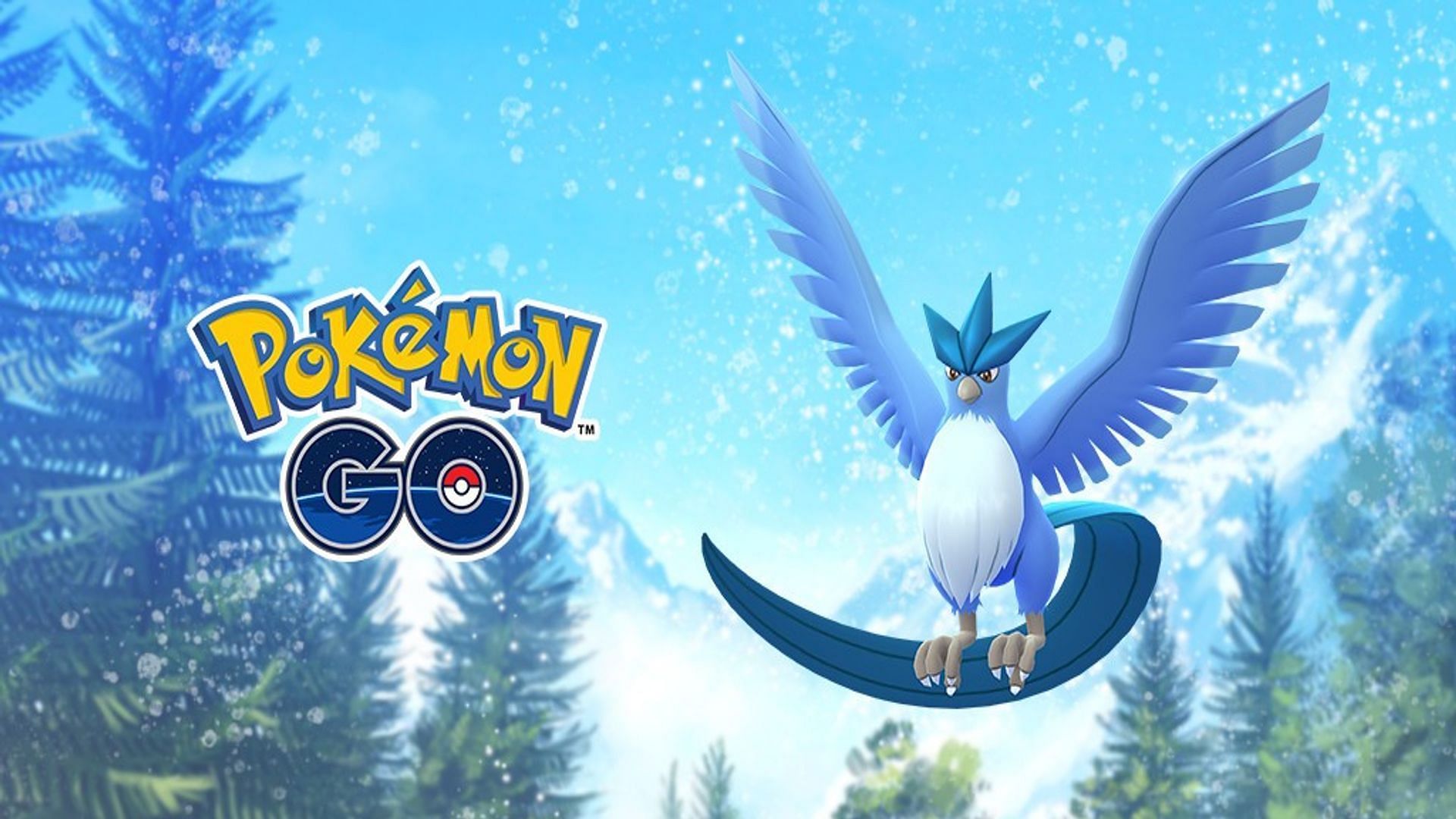 Official imagery for Articuno in Pokemon GO (Image via Niantic)