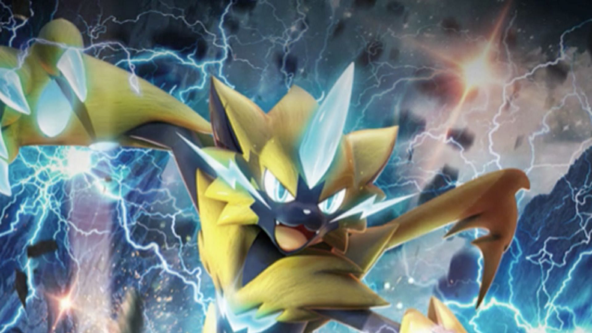 Zeraora&#039;s promo art for Pokemon Ultra Sun and Moon (Image via The Pokemon Company)