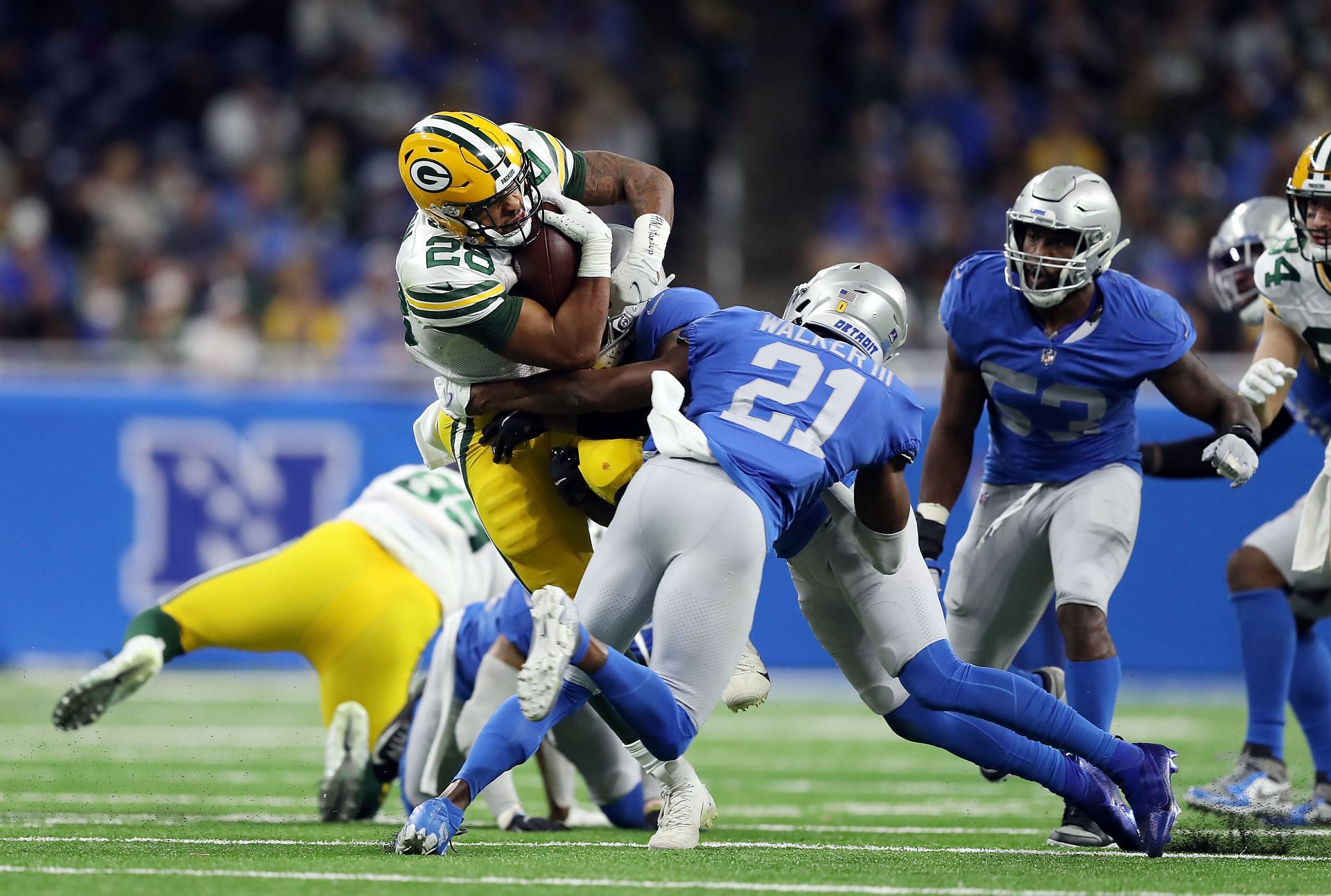 StaTuesday: Packers RB Jones compiled yards, not TDs Wisconsin News - Bally  Sports