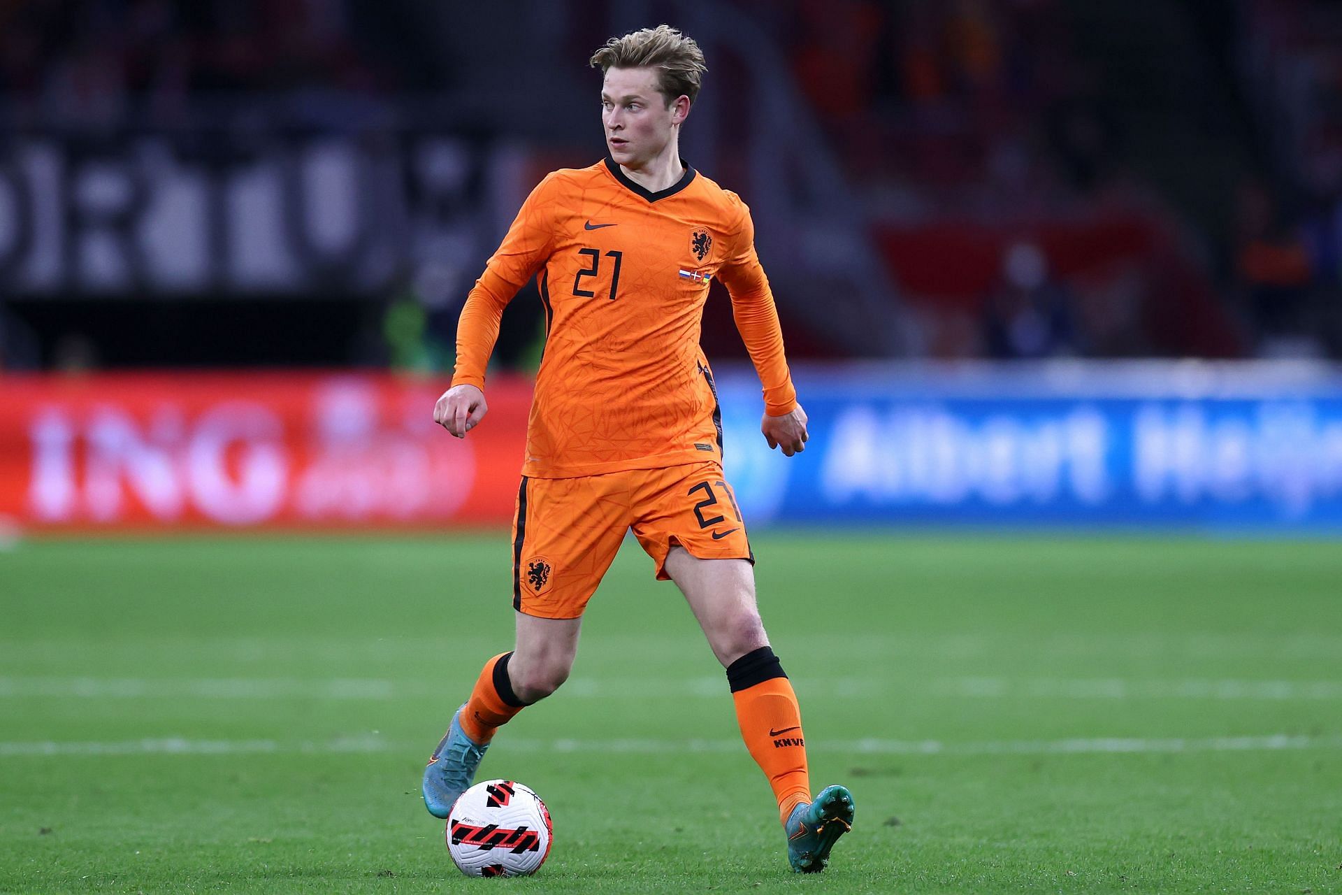 Manchester United target Frenkie de Jong at Netherlands v Denmark - International Friendly