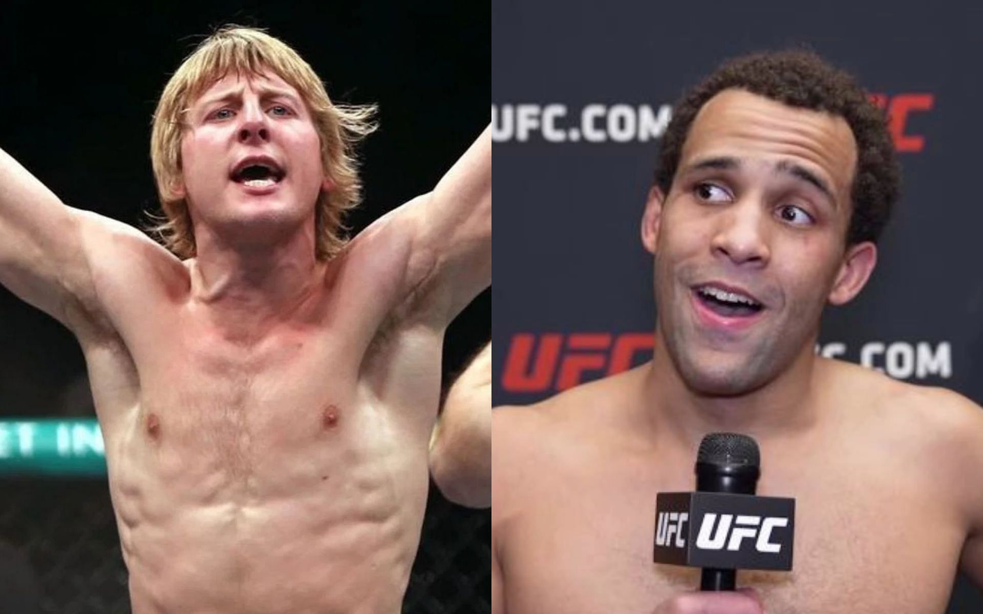Paddy Pimblett (left) and Jordan Leavitt (right) [Right image via UFC.com]