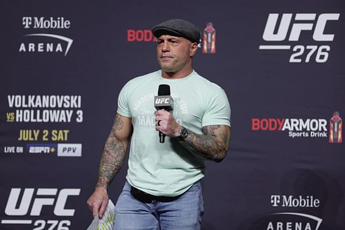 Joe Rogan at the UFC 276 Weigh-ins