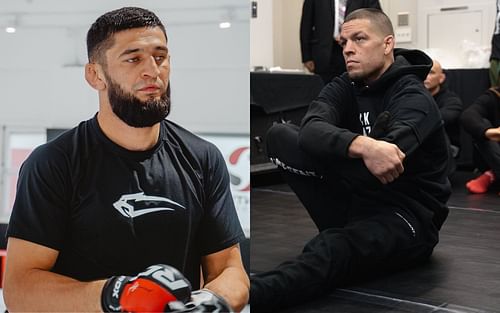 Khamzat Chimaev (L) and Diaz (R) [Images courtesy of @khamzat_chimaev and @natediaz209 Instagram]