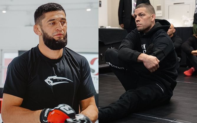 "I was in school when he was fighting in the UFC" - Khamzat Chimaev opens up on "amazing" opportunity to fight Nate Diaz