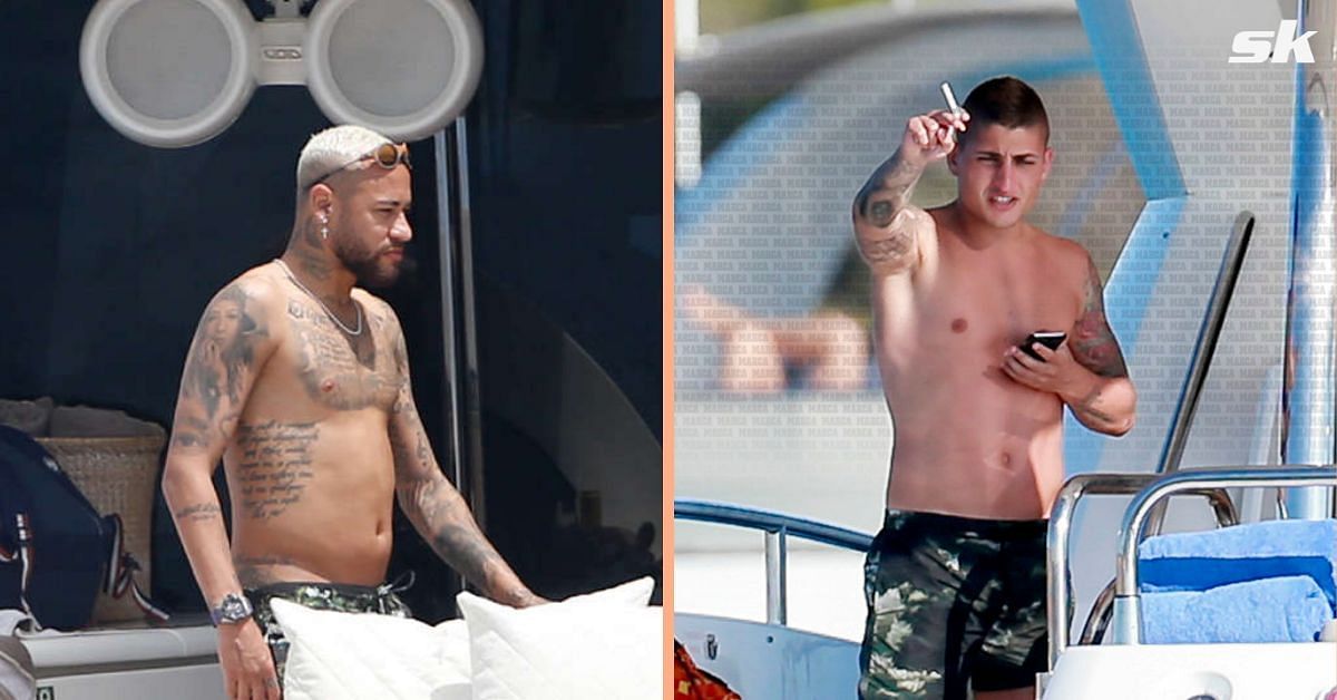 Neymar Jr. (left) and Marco Verratti (right)