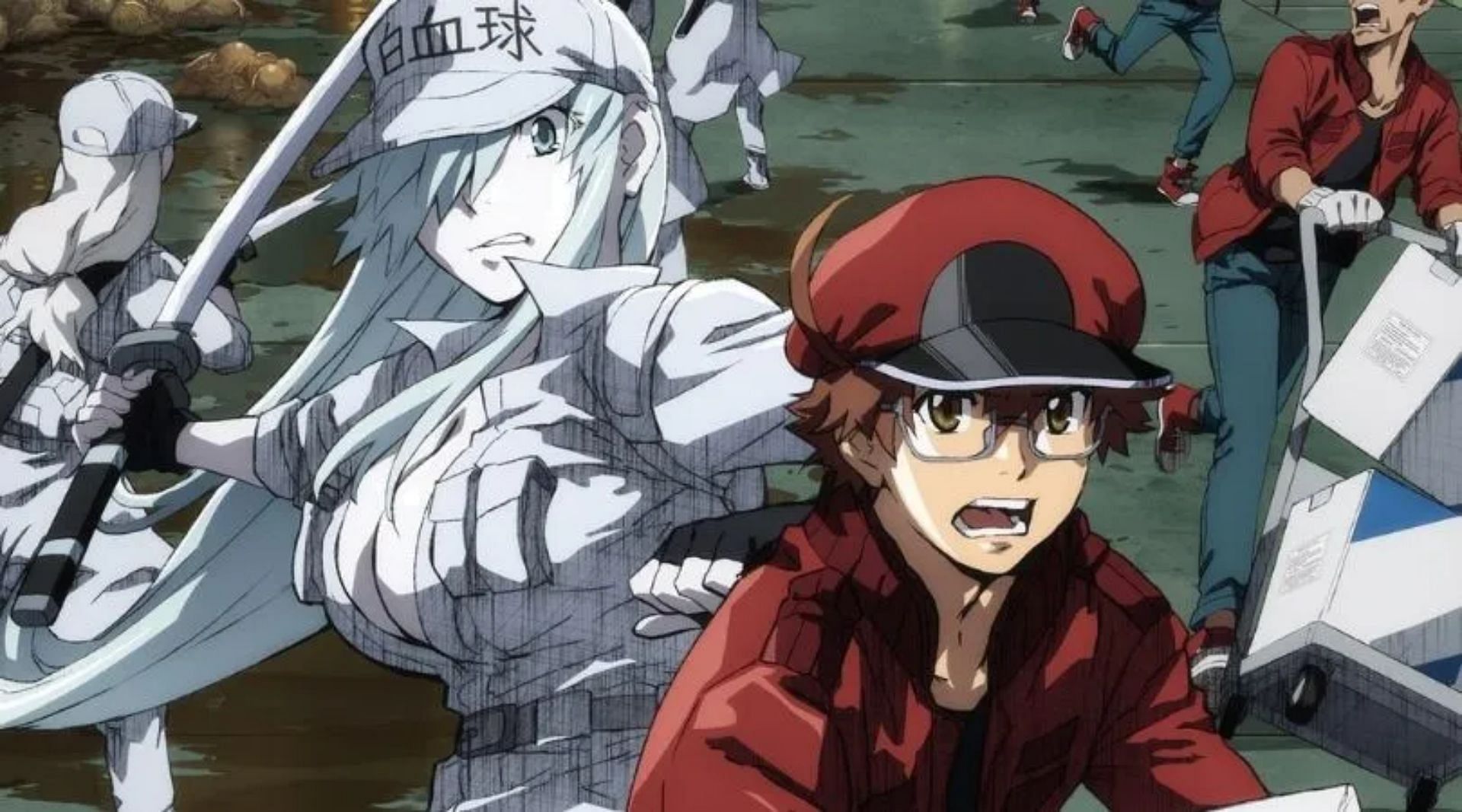 AA2153 and U-1196 from Cells at Work: Code Black (Image via Liden Films)