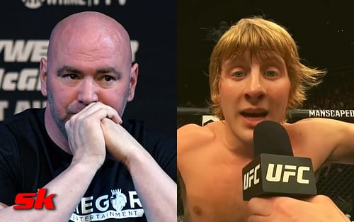 Dana White (Left), Paddy Pimblett (Right) [Image credit: BT Sport via YouTube]