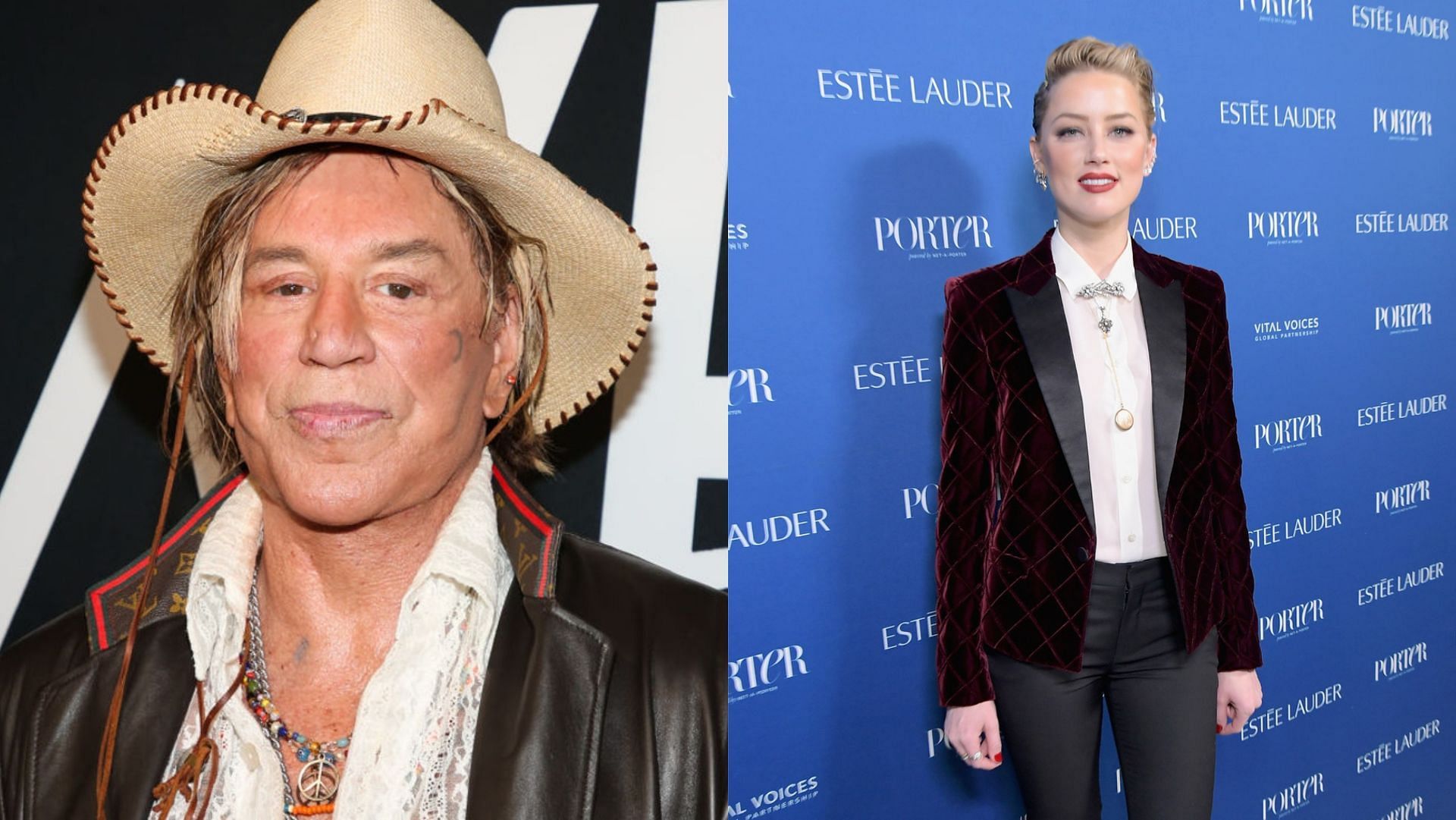 Mickey Rourke sympathized with Johnny Depp in his recent interview. (Image via Paul Archuleta/Getty, Charley Gallay/Getty)