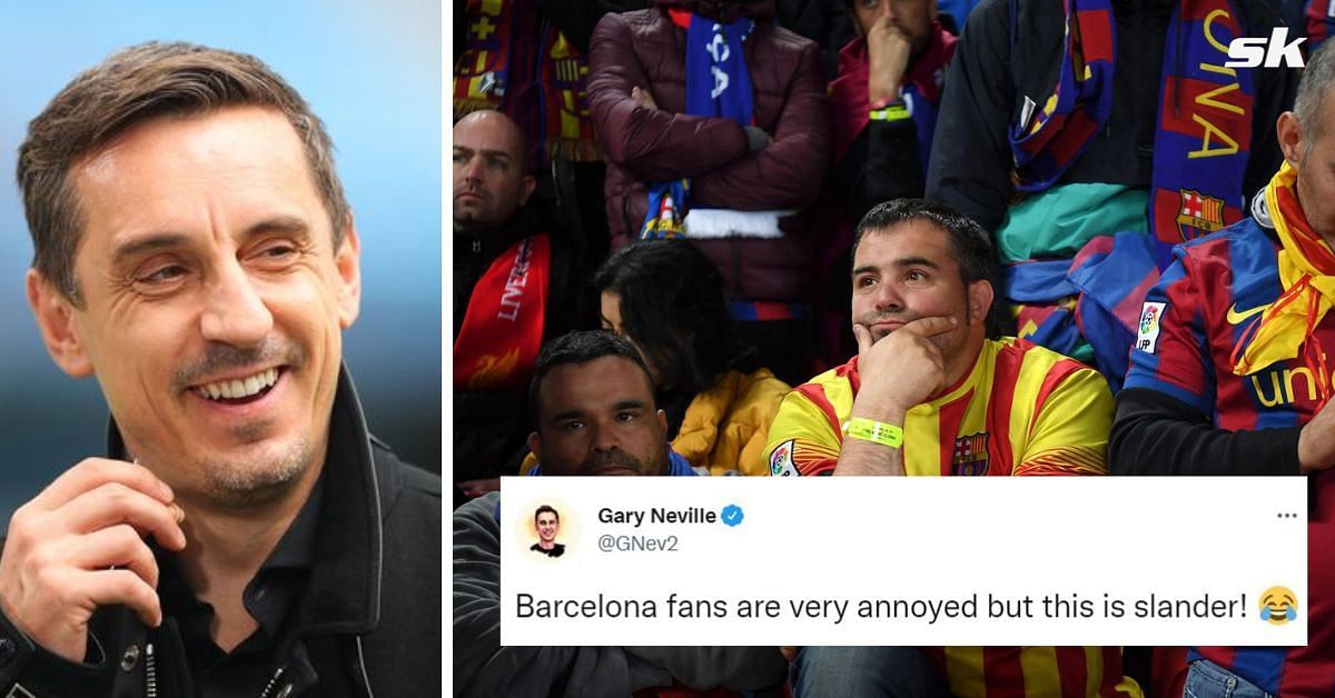 Gary Neville hits back at incorrect stat circulated online after comments on De Jong&#039;s United transfer saga