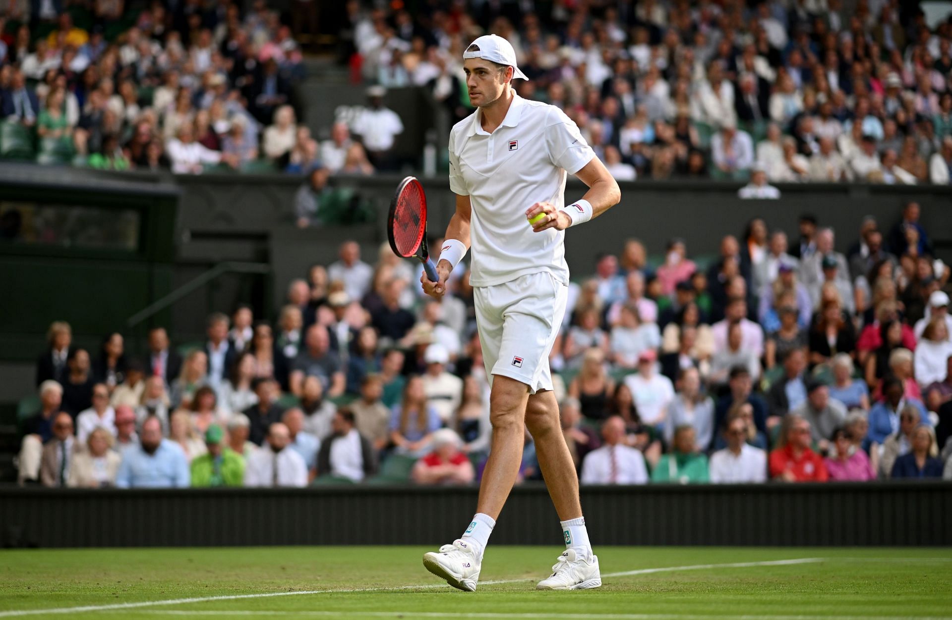 John Isner at the 2022 Wimbledon Championships