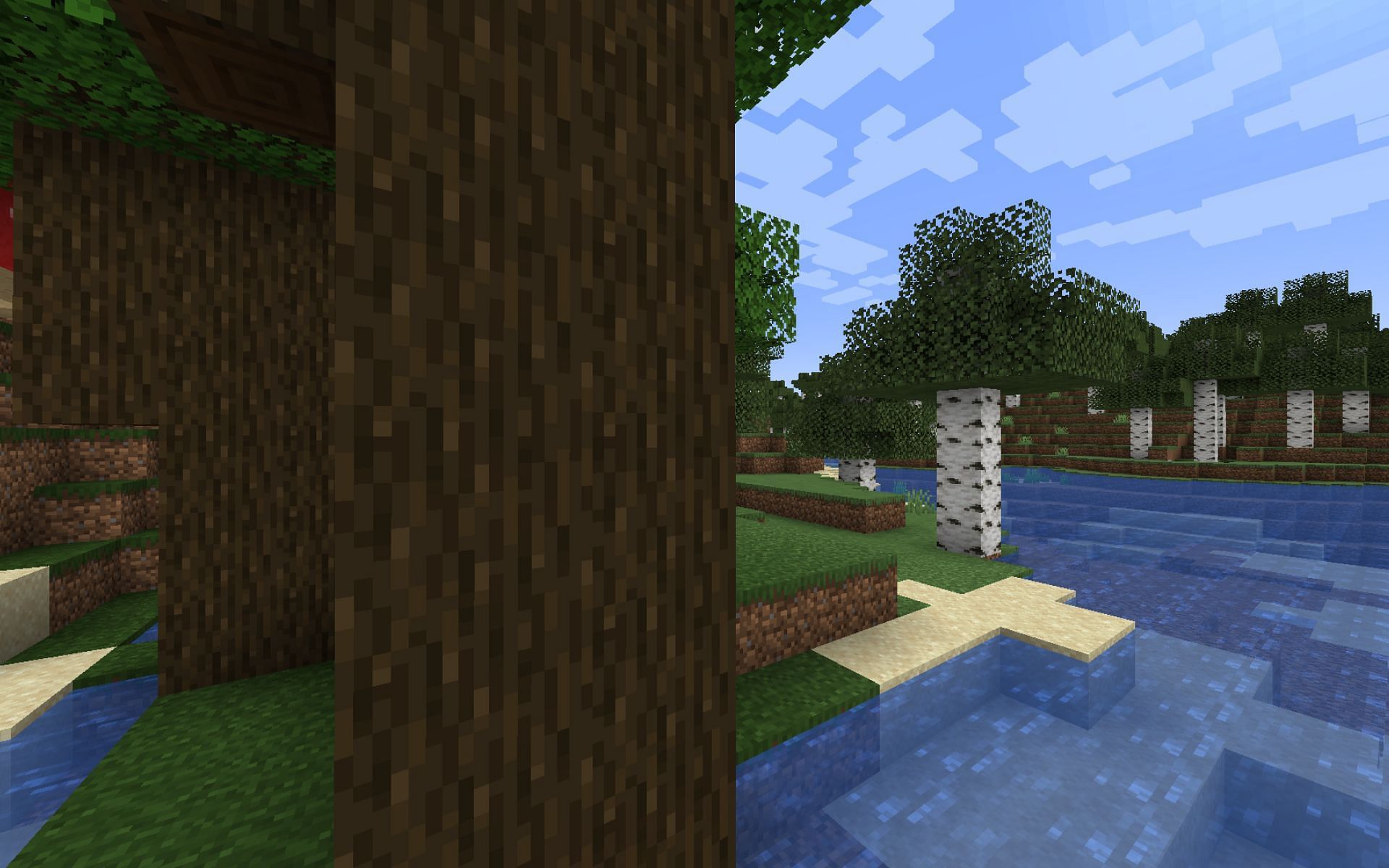 Even though wood can be easily obtained, players can make a farm out of trees (Image via Minecraft 1.19 update)