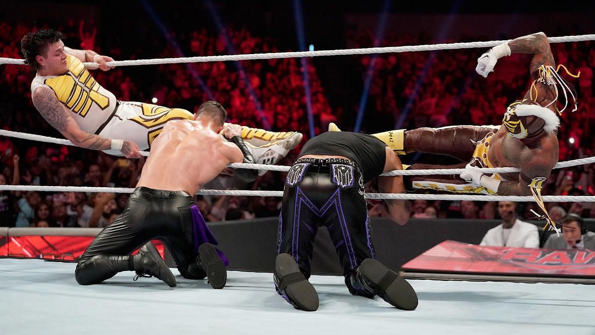 Double 619s from The Mysterios took out Judgment Day on WWE RAW