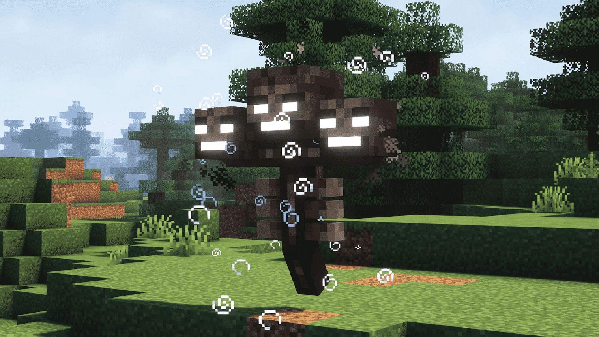 The Wither is a highly dangerous foe in both primary versions of Minecraft (Image via Mojang)
