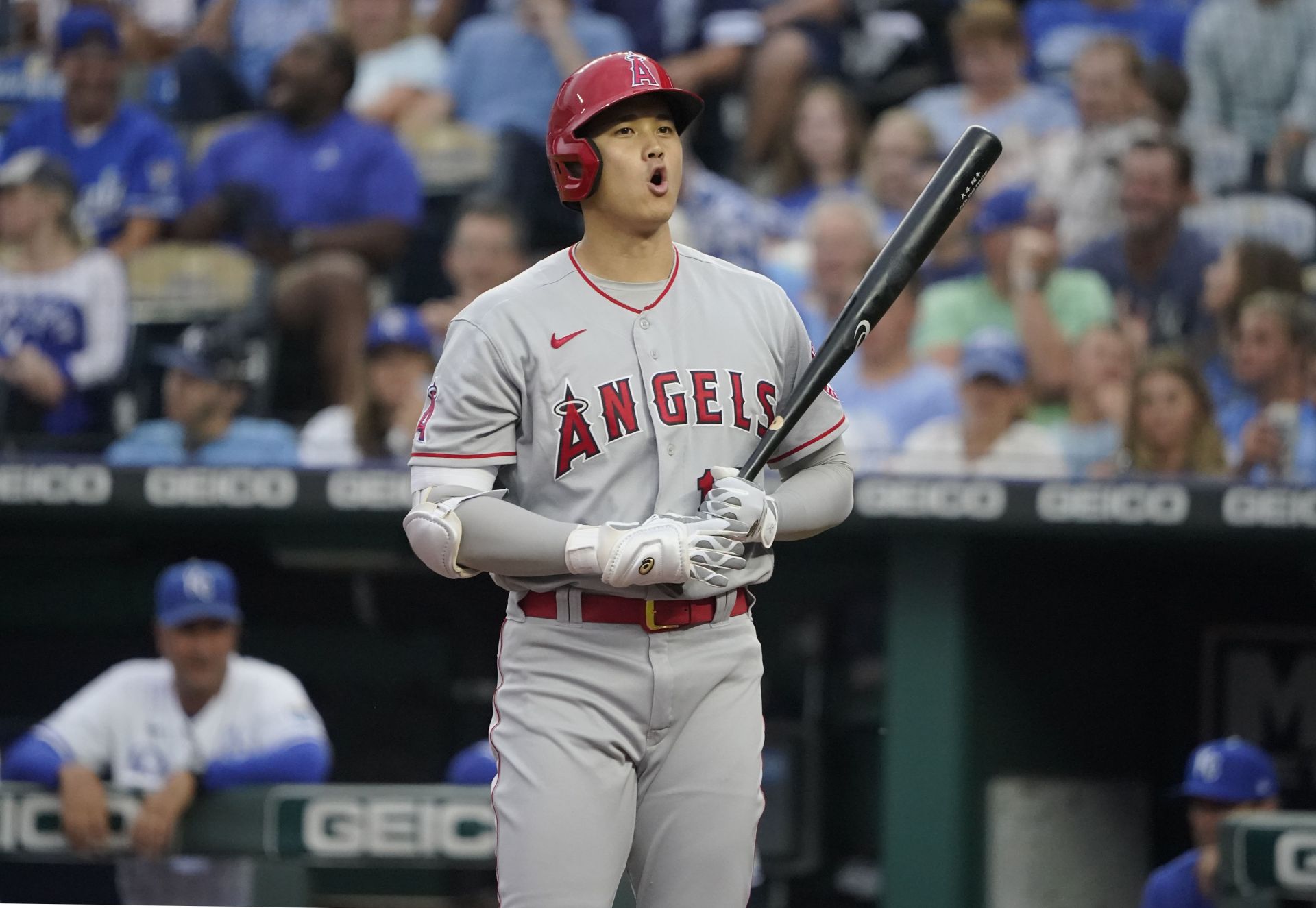 MLB on X: They don't call Francisco Mr. Smile for nothing, right Shohei?  Watch @Angels vs. @Mets only on @Peacock at 12:05 p.m. ET.   / X