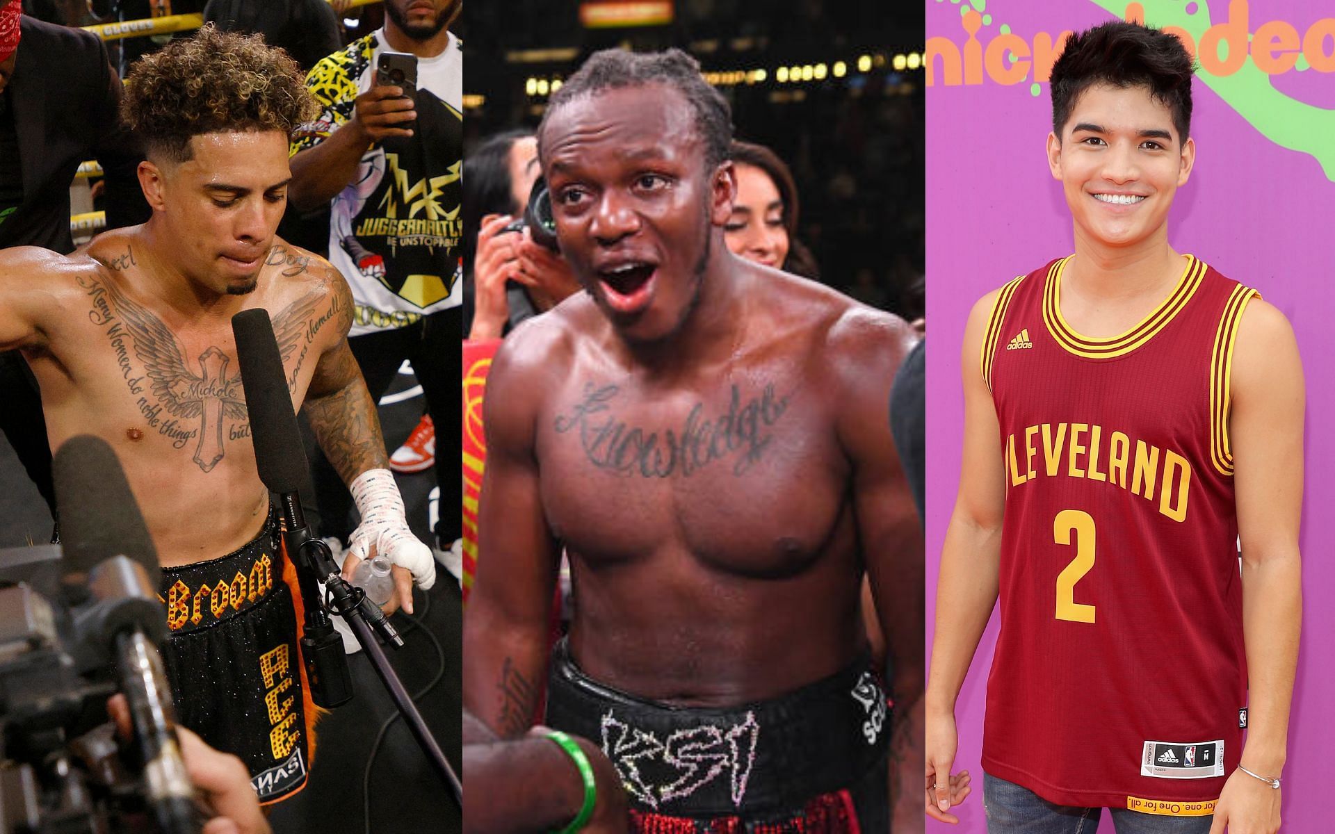 Austin McBroom (left), KSI (center), and Alex Wassabi (right) (Image credits Getty images)
