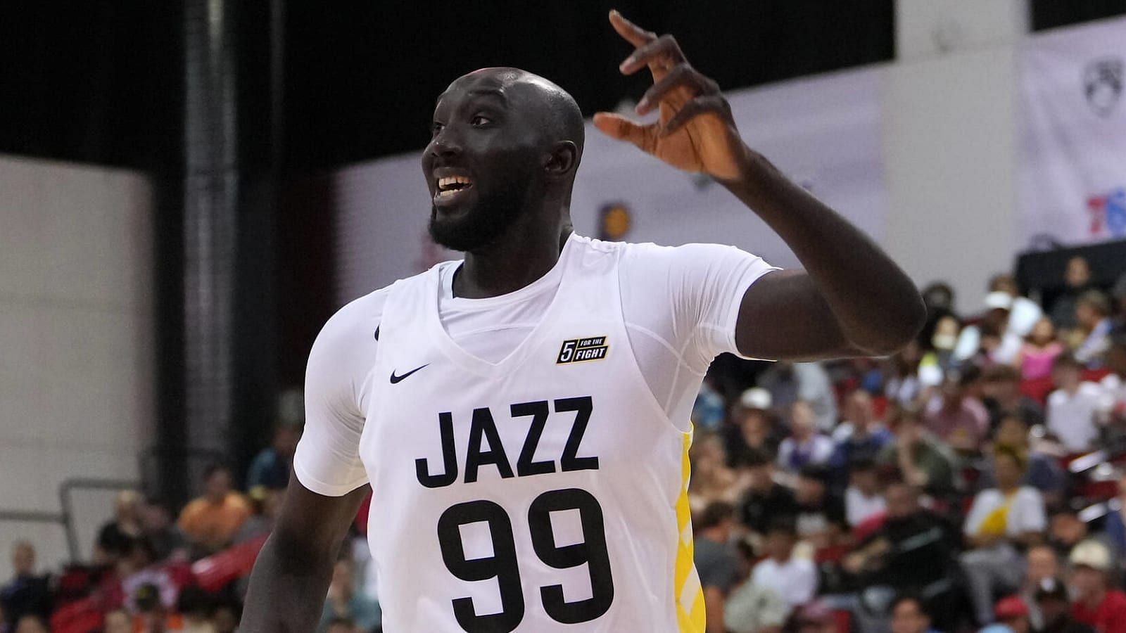Tacko Fall in action for the Utah Jazz