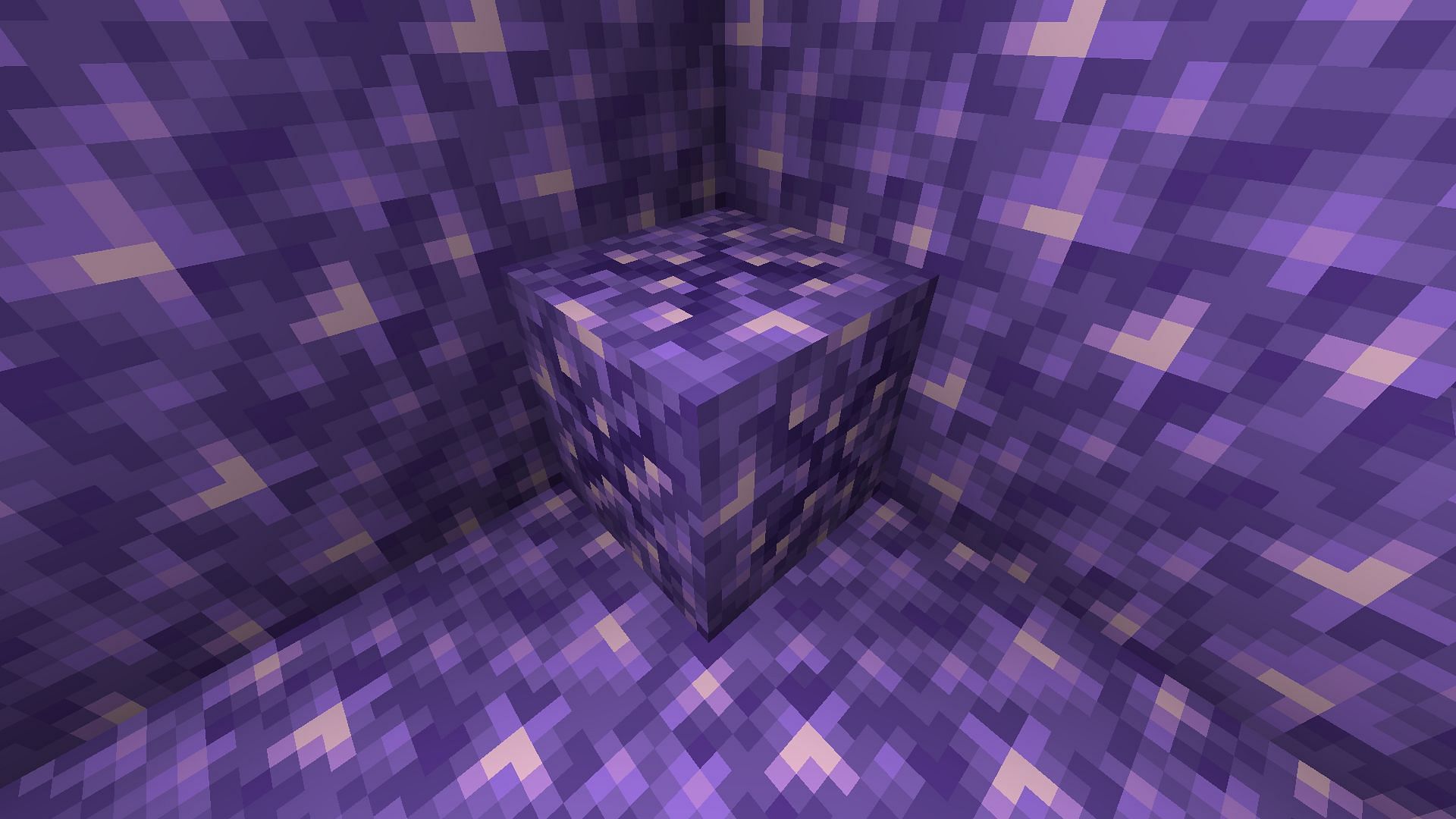 Budding amethyst blocks cannot be obtained in survival mode (Image via Minecraft 1.19 update)
