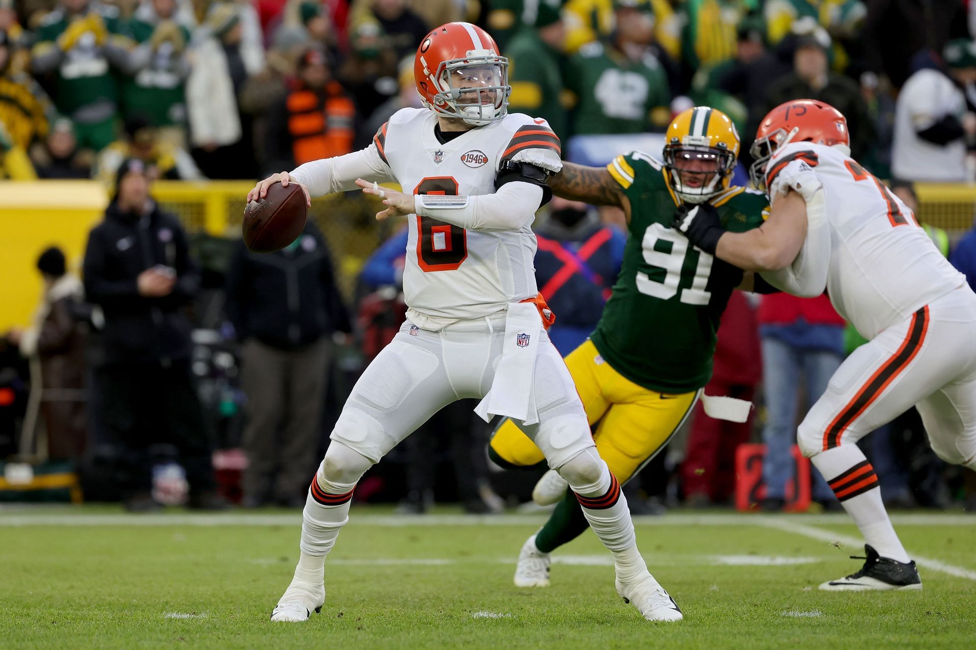 Baker Mayfield in action for the Cleveland Browns