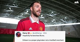 “He’ll be one of the best signings”, “Hopefully, he benches Bruno” - Manchester United fans react as Christian Eriksen officially completes transfer