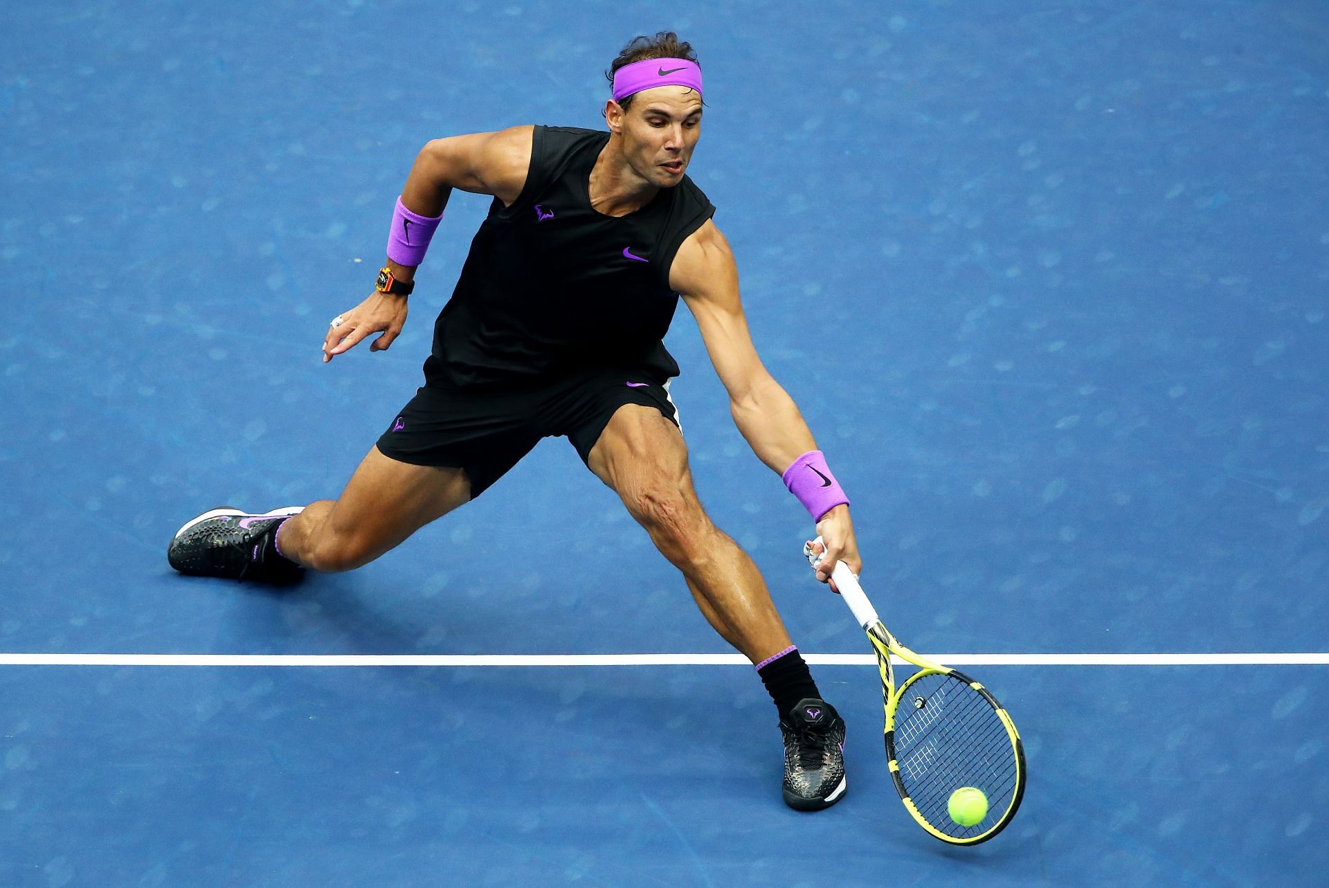 Rafael Nadal in action at the 2019 US Open.