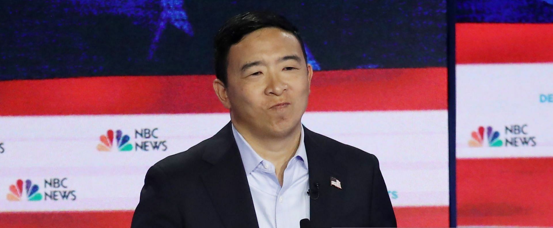 Andrew Yang is a former Democratic presidential and mayoral candidate (Image via Drew Angerer/Getty Images)